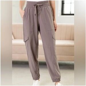 SPANX Casual Fridays Cargo Jogger Pant Smoke Business Casual Women’s Size XL